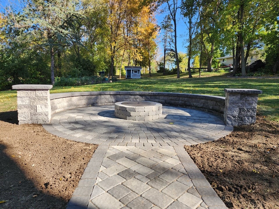 backyard living space in Minnesota