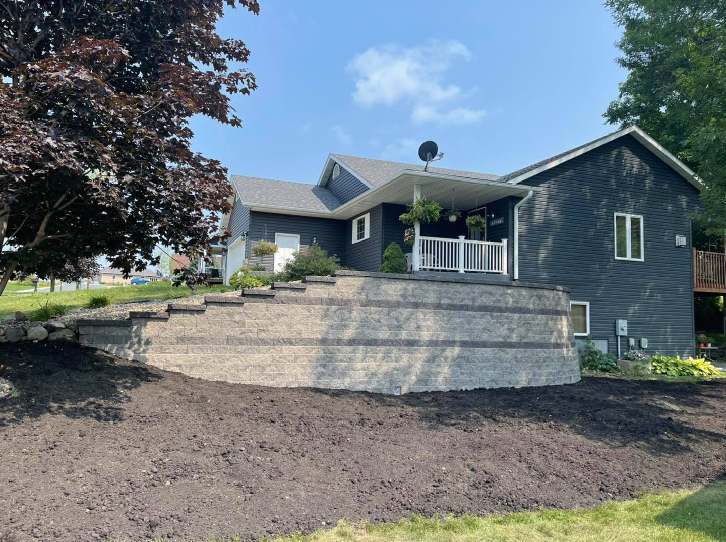 engineered retaining wall Minnesota