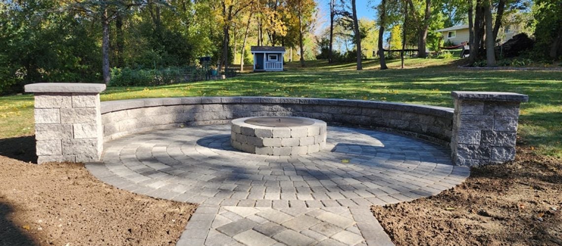 backyard living space in Minnesota